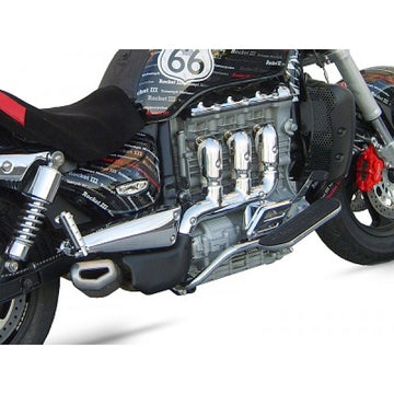 Zard Penta Steel Aluminium Exhaust For Triumph Rocket 3